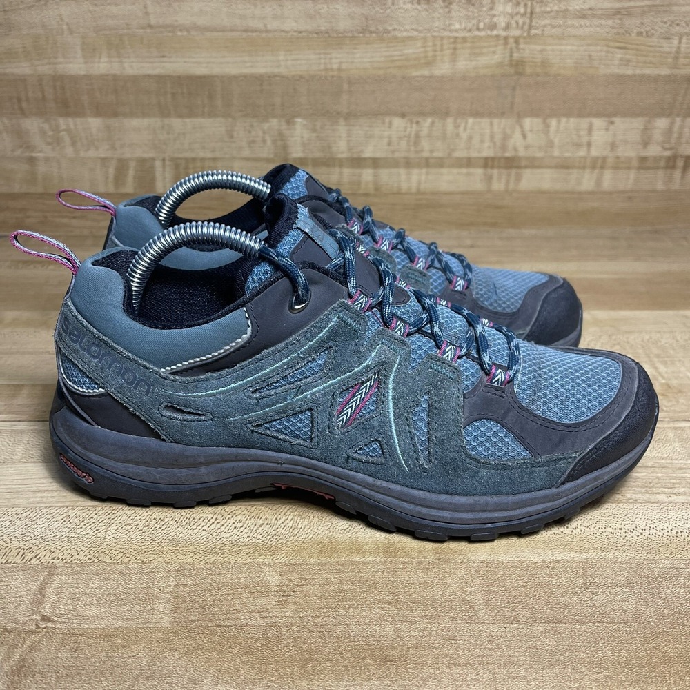 Salomon Womens Ellipse 2 Aero Artic Reflecting Hiking Blue Shoes Low Top Sz: 7.5